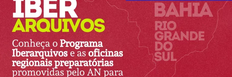 Card de divulgação da oficina 'IberArquivos'