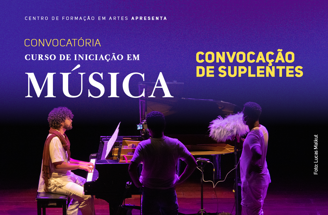 Suplentes do Curso de Iniciação em Música devem se matricular até 2 de abril