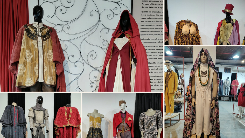 Exposição reúne figurinos históricos do teatro baiano no Forte do Barbalho