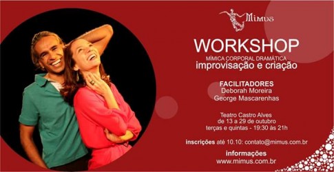 Flyer Oficina de MCD - Improvisação e Criação