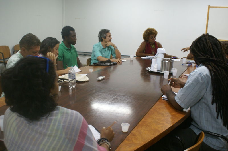 Representantes do Movimento de Teatro de Rua da Bahia (Foto Sara Menezes)