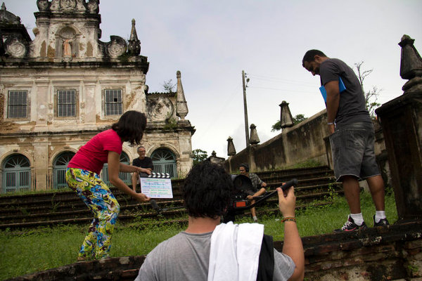 Bastidores de gravação da série: documentários sobre a ocupação territorial do Brasil (Foto: Mariucha Pitangueira)