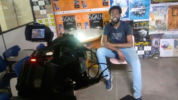 Heraldo gravando o Corte Seco