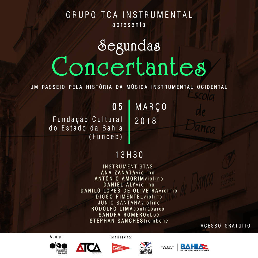 Segundas Concertantes, 05 de março de 2018