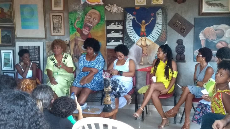 “Narrativas Negras – A visibilidade da mulher negra nas artes e na cultura baiana” (Foto: Amanda Moreno)
