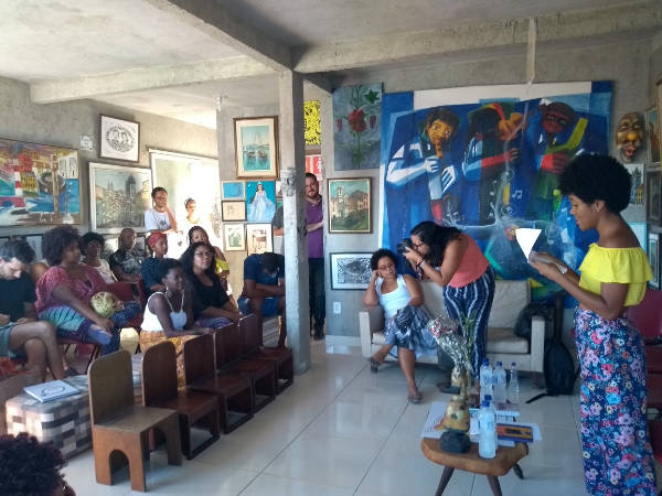 “Narrativas Negras – A visibilidade da mulher negra nas artes e na cultura baiana” (Foto: Amanda Moreno)