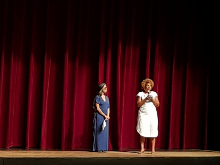 Diretora Geral da Funceb, Renata Dias, na abertura do Vivadança! (Foto: Jacson Espírito Santo)