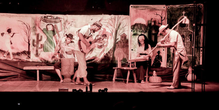 Apresentação do espetáculo Paisagem do Interior em Ibotirama (Foto: Hermerson Pachamana)