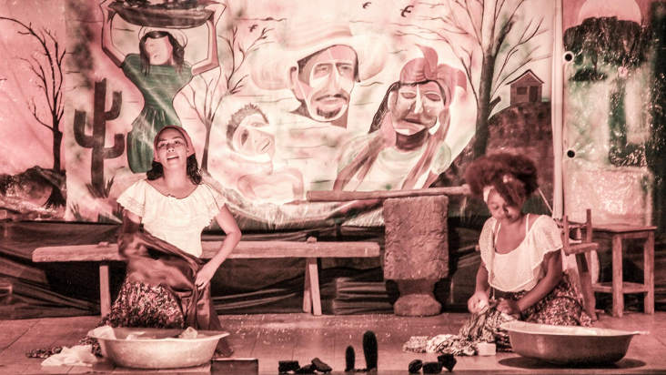 Apresentação do espetáculo Paisagem do Interior em Ibotirama (Foto: Hermerson Pachamana)