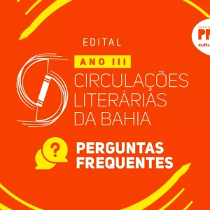 Edital Circulações Literárias Ano III conta com plantão tira-dúvidas nesta terça, dia 31