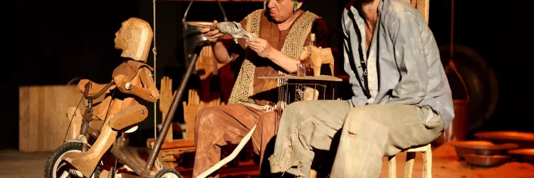 Cena do espetáculo Jeremias, Profeta da Chuva