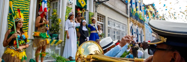 Filarmônicas contempladas em edital da Funceb celebram a preservação da história no desfile do 2 de Julho