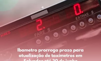 atualização taximetro