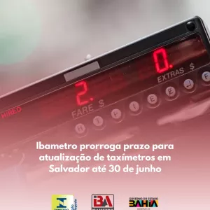 atualização taximetro