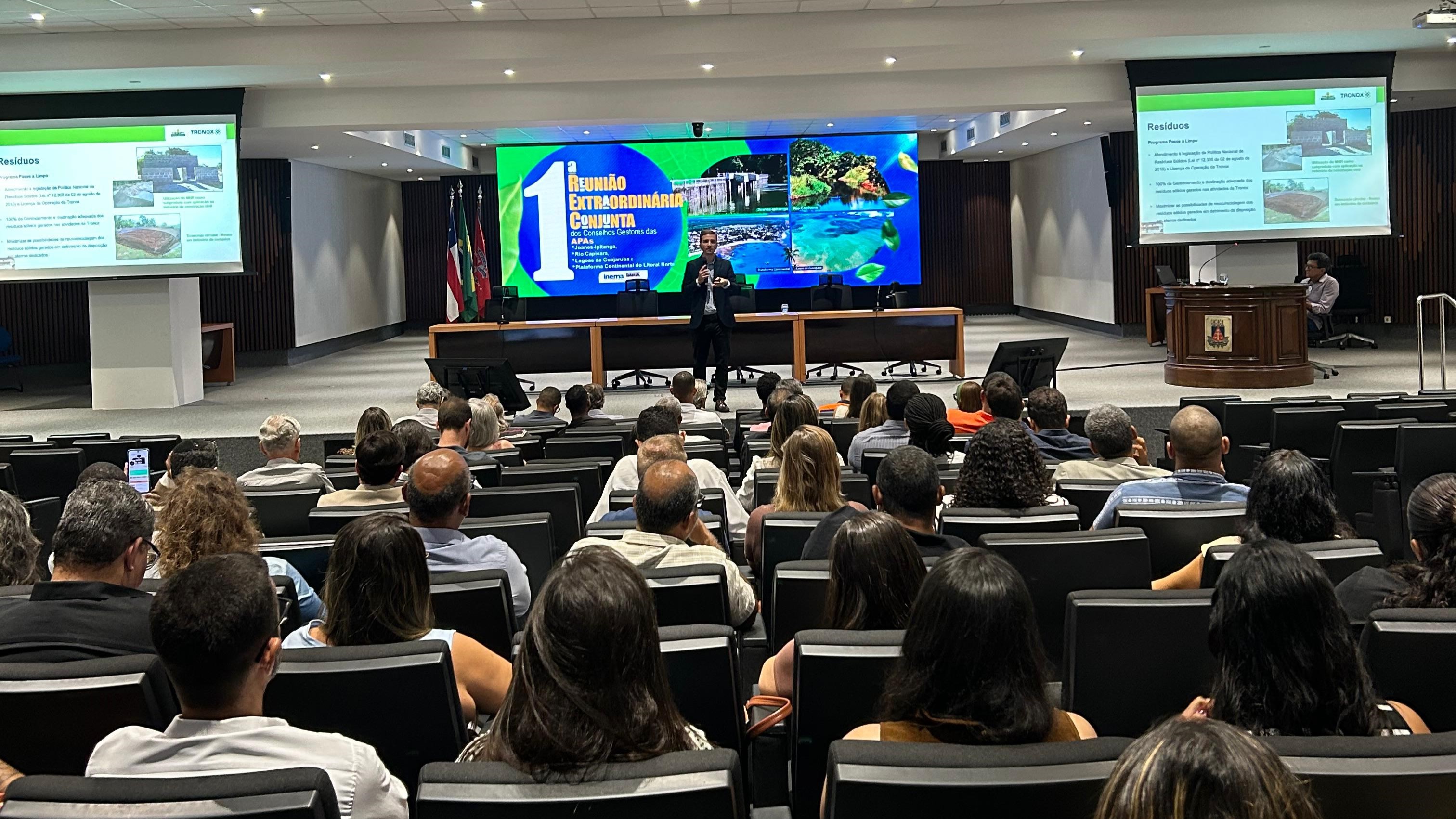 Inema reúne conselhos de APAs para avaliar monitoramento e ações ambientais da Tronox na RMS