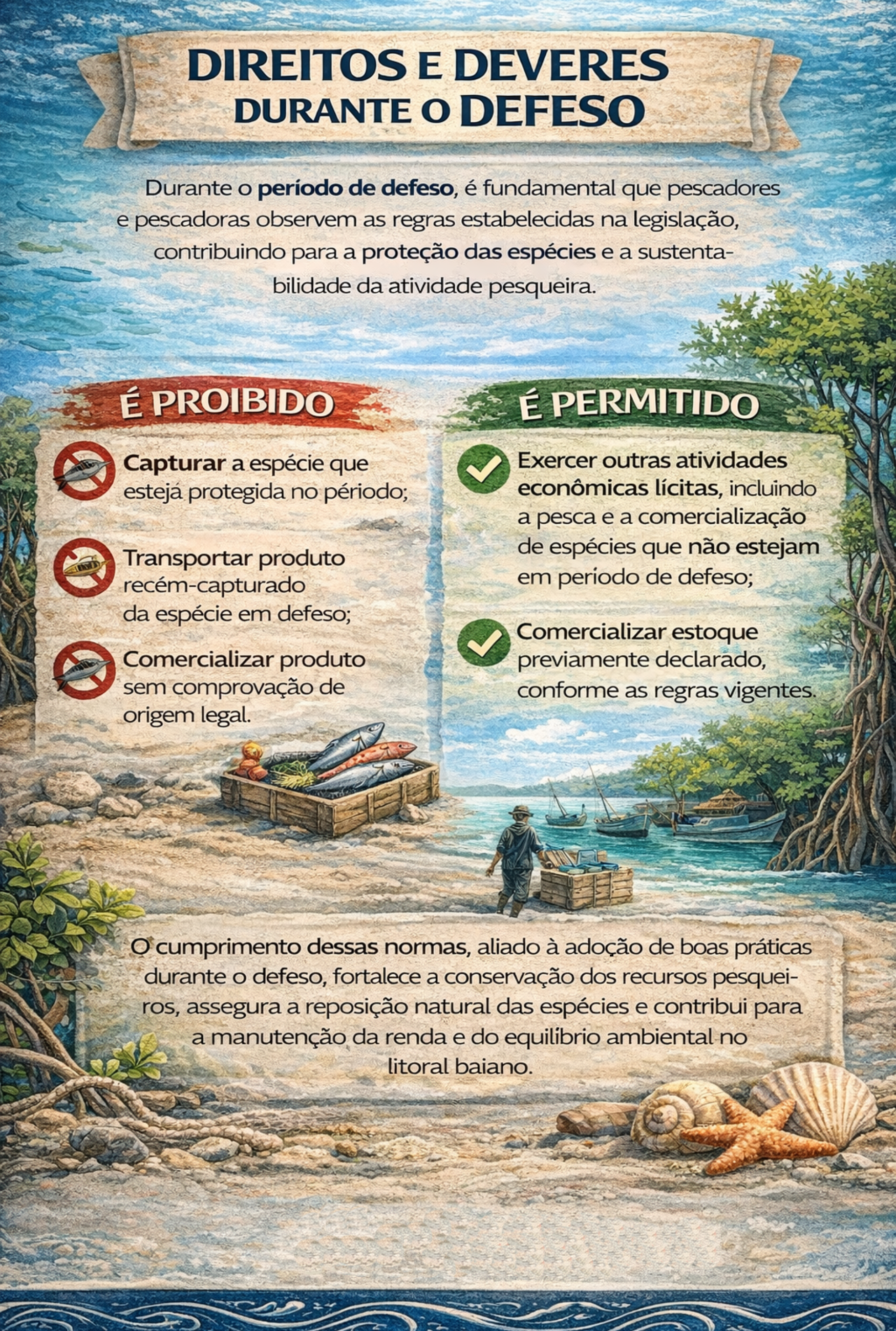Defeso das Espécies Marinhas | Inema - Instituto do Meio Ambiente e ...