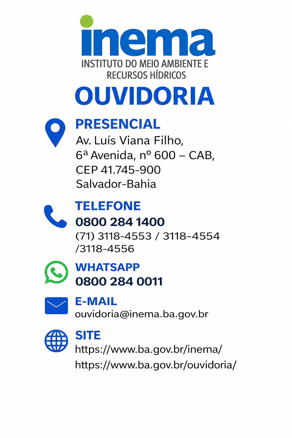 Ouvidoria do Inema