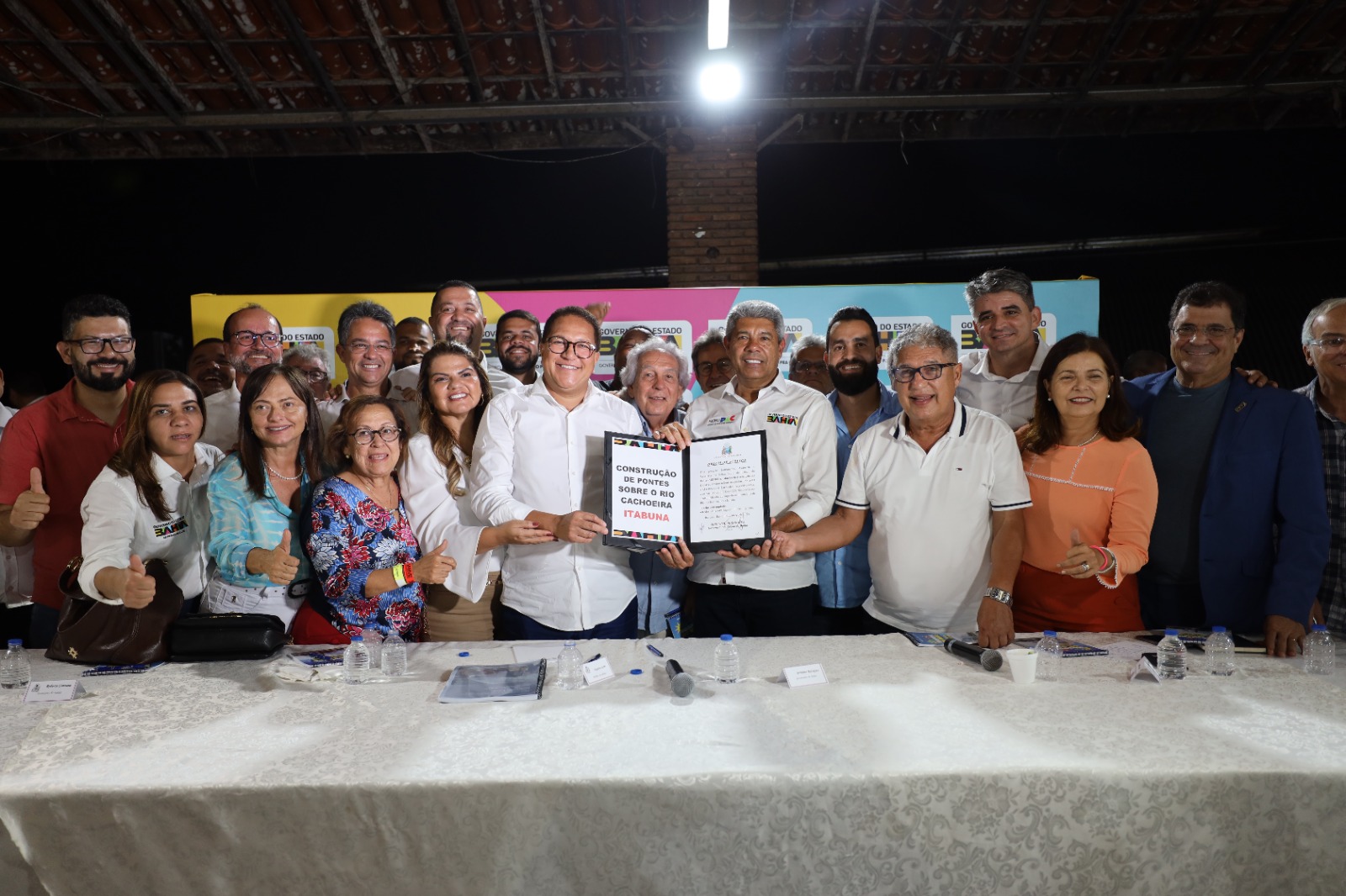 Encontro com setor produtivo e autorização para construção de pontes.