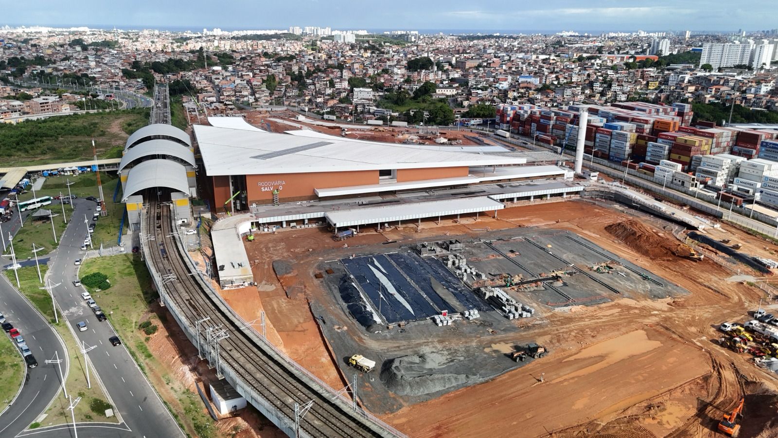 Obras da nova Rodoviária de Salvador estão avançadas