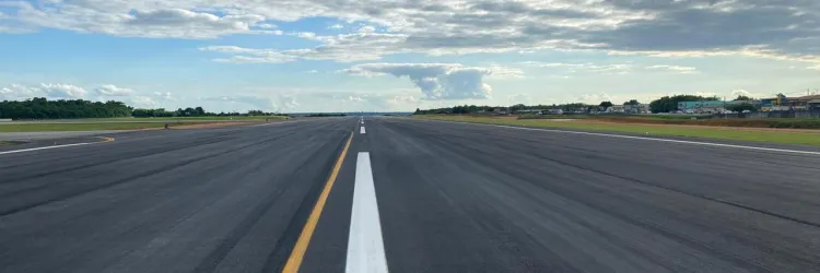 Pista de pouso e decolagem do Aeroporto de Porto Seguro