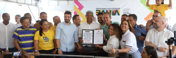 Gandu recebe pacote de ações do Governo do Estado nas áreas de infraestrutura.