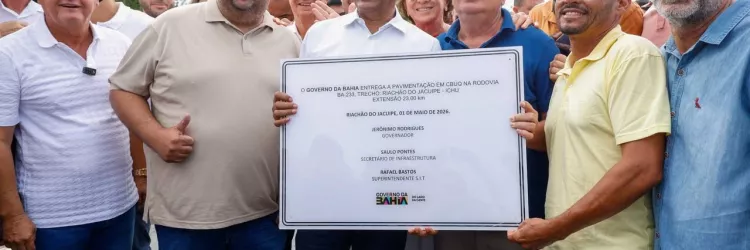 Entregas para infraestrutura, saúde e área rural marcam a celebração do Dia do Trabalhador em Riachão do Jacuípe