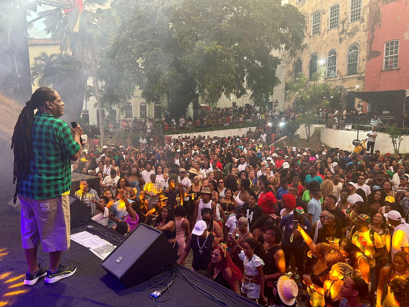 Ensaio do Olodum na Praça das Artes