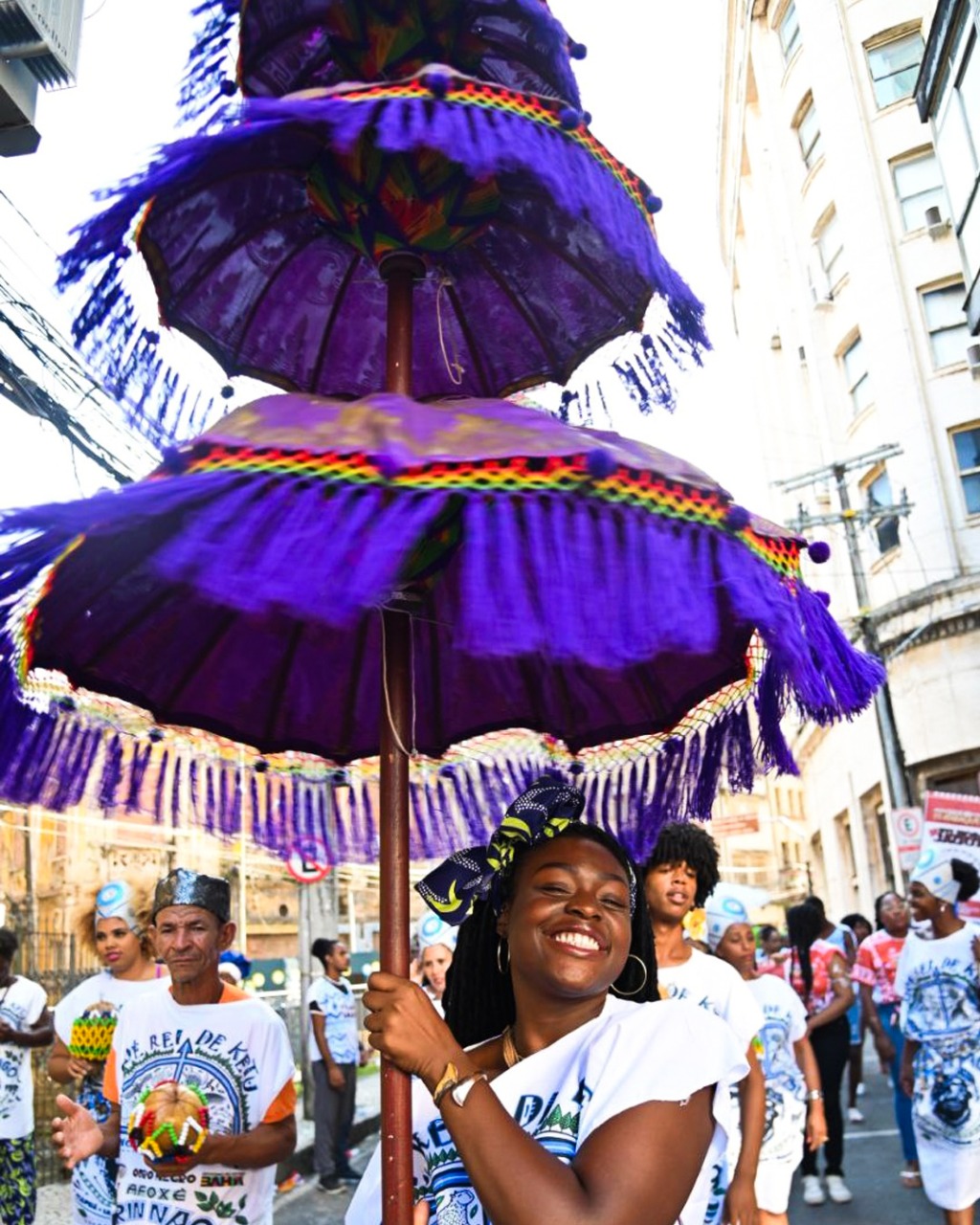 Desfile de Afoxé no Centro Histórico