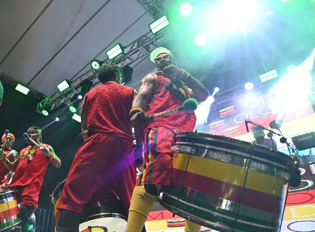 Ensaio do Olodum na Praça das Artes