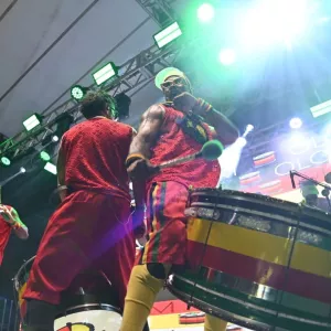 Ensaio do Olodum na Praça das Artes