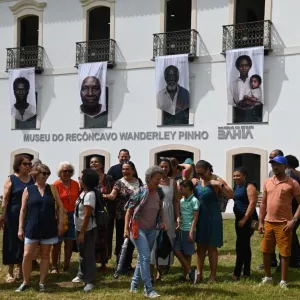 Fachada do Museu Wanderley Pinho na inauguração do Centro de Documentação e Memória