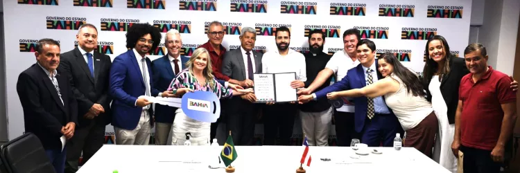 Ato de assinatura da ordem de serviço da Igreja de Catolés