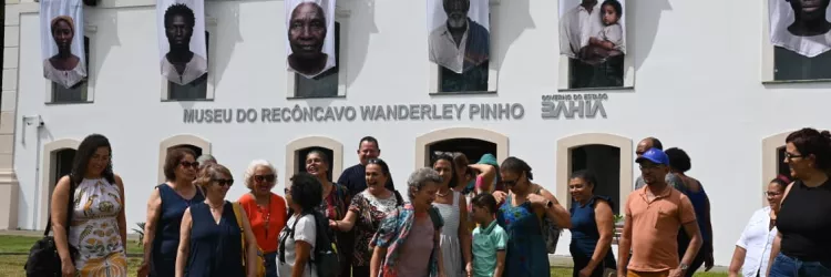 Fachada do Museu Wanderley Pinho na inauguração do Centro de Documentação e Memória
