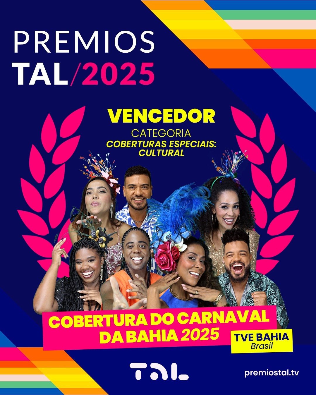 TVE vence premiação internacional com Cobertura do Carnaval 2025