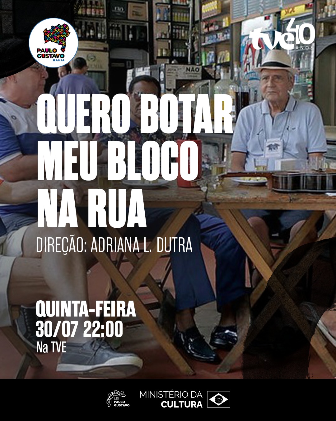 TVE exibe o documentário "Quero Botar Meu Bloco na Rua"