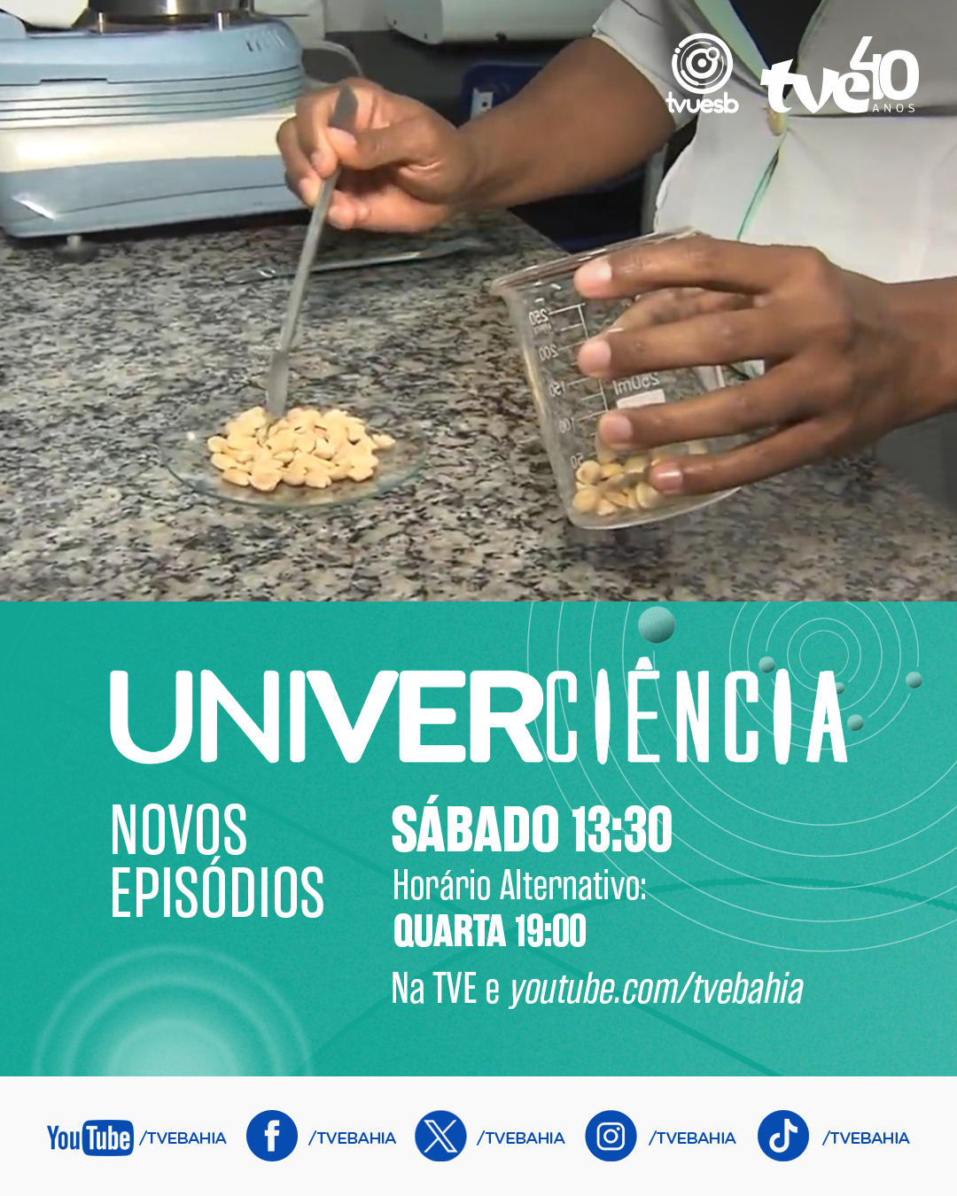 Univerciência destaca pesquisas sobre fungos do amendoim, tratamento do câncer com castanha de caju e estudo sobre cervejas artesanais
