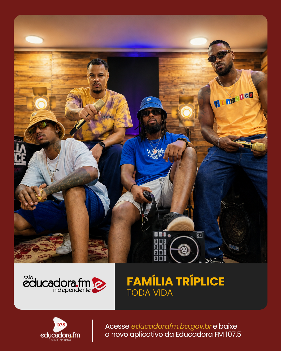  Família Tríplice é o grupo da semana no Selo Educadora FM Independente