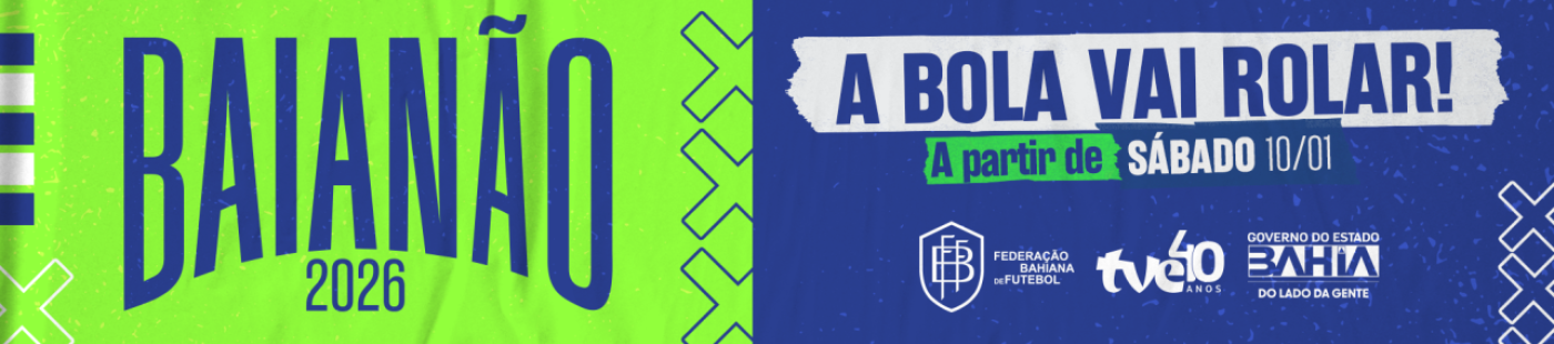 Emissora pública TVE transmite 100% dos jogos de futebol do Baianão na TV e YouTube a partir do sábado (10)