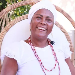 Mãe Iara de Oxum, cantora Simone e Ladeira do Sabão