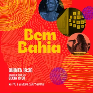 Samba de terreiro, exposição Afro-Américas e Ivete Sangalo no Bem Bahia da TVE