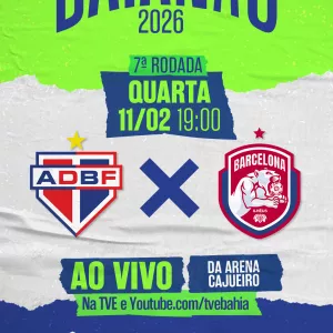 Bahia de Feira e Barcelona nesta quarta na TVE