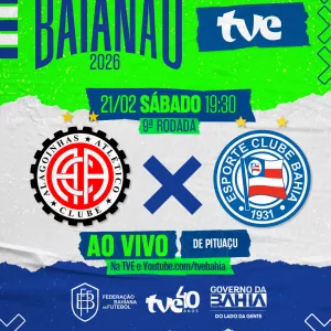 Atlético e Bahia neste sábado ao vivo na TVE