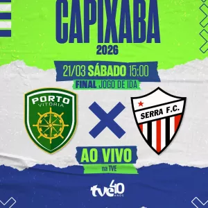 TVE transmite jogo de ida da final do Campeonato Capixaba