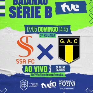 TVE transmite SSA FC e Grapiúna pelo Baianão Série B neste domingo