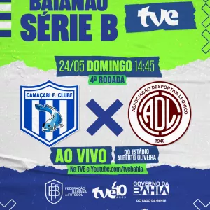 TVE transmite neste domingo Camaçari e Leônico pelo Baianão Série B