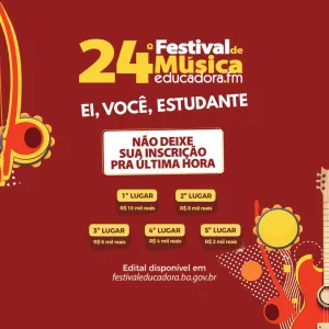 Inscrições prorrogadas para a categoria estudantil do Festival de Música da Rádio Educadora FM