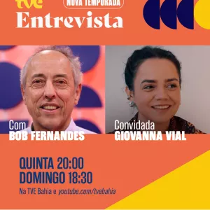 TVE Entrevista com Bob Fernandes recebe Giovanna Vial