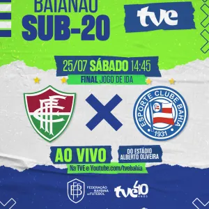 Fluminense e Bahia na final do Baianão Sub-20 na TVE 