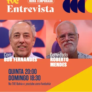 TVE Entrevista com Bob Fernandes recebe Roberto Mendes