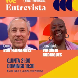 TVE Entrevista com Bob Fernandes recebe Virgínia Rodrigues